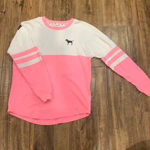 VS pink sweatshirt